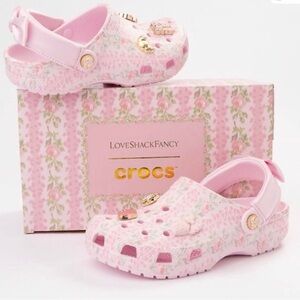 Love Shack Fancy x CROCS Kids Floral Pink Sandals